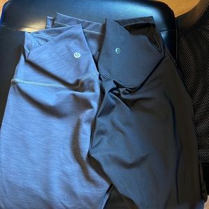 bundle of two lululemon leggings size 8